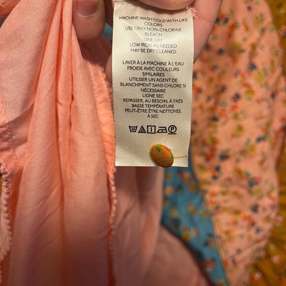 Anthropologie Multicolor Patchwork Button Front Midi Dress – Women’s M - Picture 6 of 8